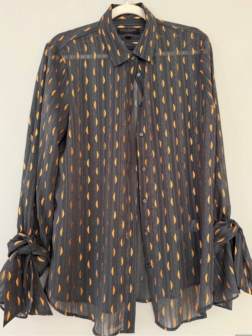 Banana Republic Dillon Shirt Green and Gold